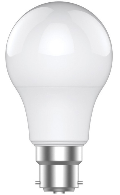 BC/B22 bulb with white finish