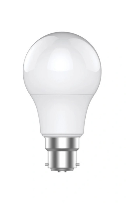 BC/B22 bulb with white finish