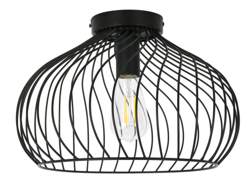 Cage style 360mm black ceiling mount Cage style 360mm black ceiling mount