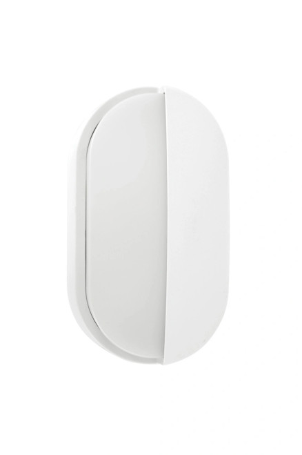 LED outdoor eyelid wall light in white