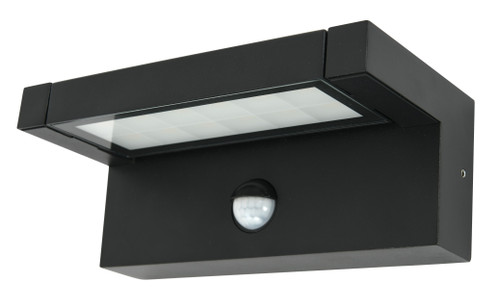 Black IP65 LED tiltable flood light with sensor