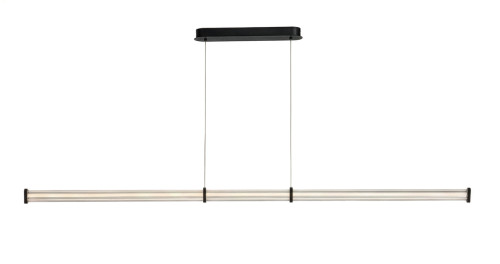Black 1.8m linear pendant