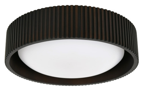 Walnut ceiling mount with ribbed design