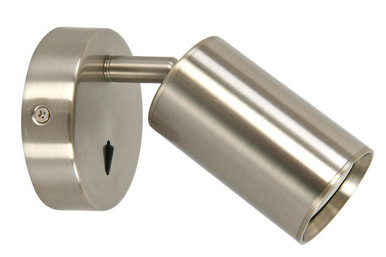 Brushed chrome spotlight