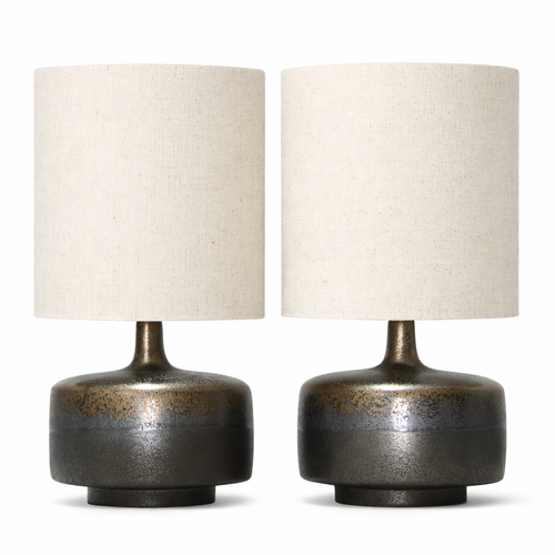 Bronze twin pack table lamps