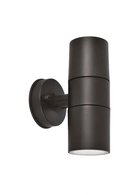 Up/down outdoor wall light in bronze