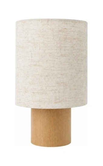 Natural table lamp with white shade