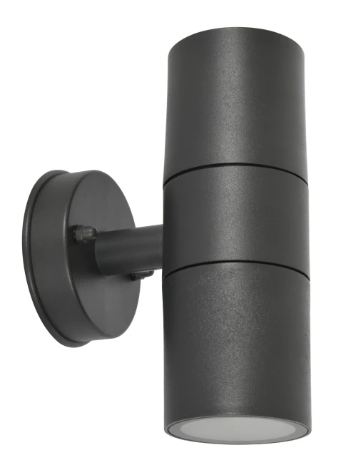 Up/down outdoor wall light in graphite
