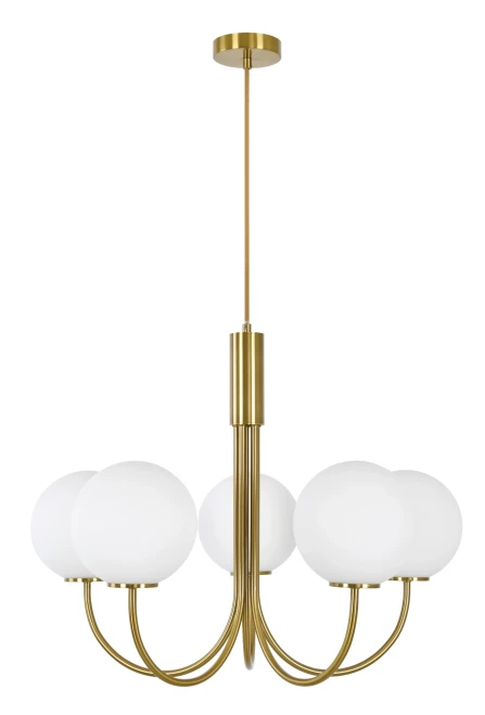 Capolino 5 Light Pendant Body Brass