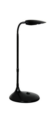 Black adjustable table lamp