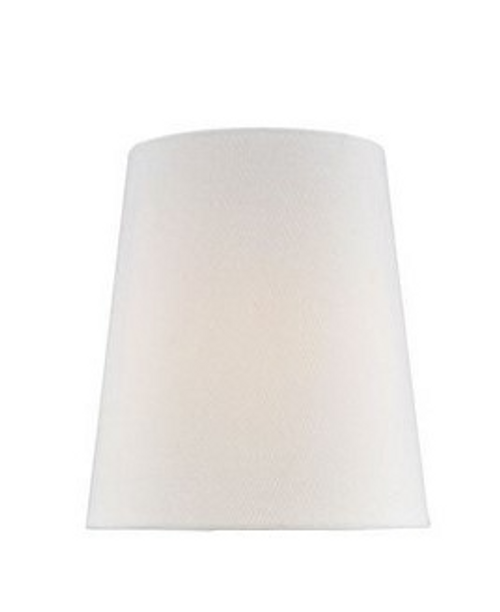 White table lamp shade only