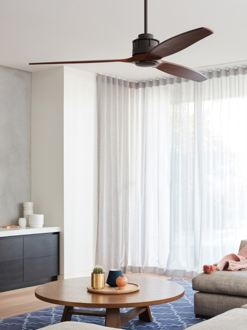 Oil rubbed bronze fan with 60" koa blades Oil rubbed bronze fan with 60" koa blades