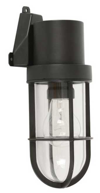 Oil rubbed bronze wall light with clear glass Oil rubbed bronze wall light with clear glass