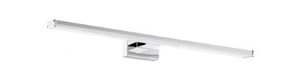 Chrome 600mm vanity wall light with opal diffuser