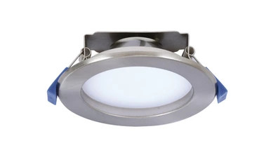 Brushed chrome downlight