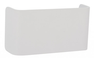 White curved wall light