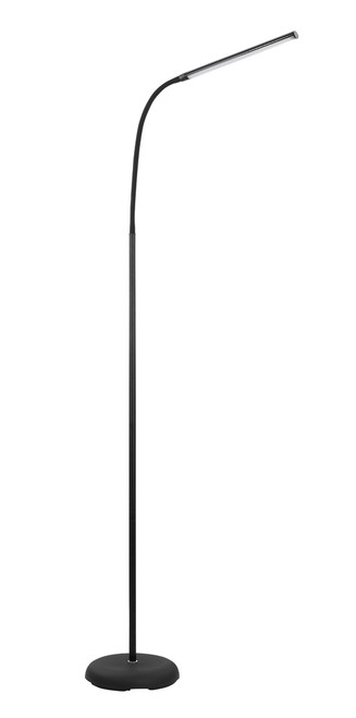 Black linear floor lamp