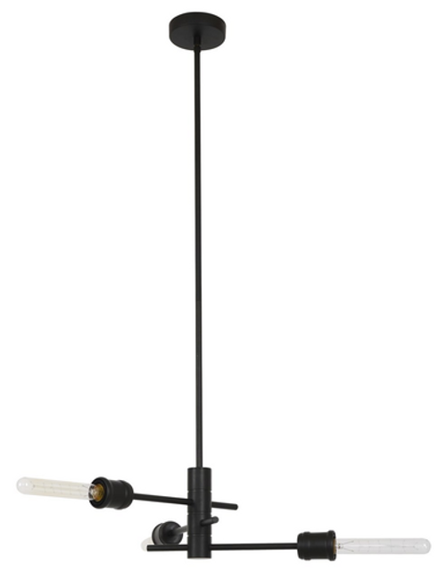 Black three light close to ceiling fitting Black three light close to ceiling fitting