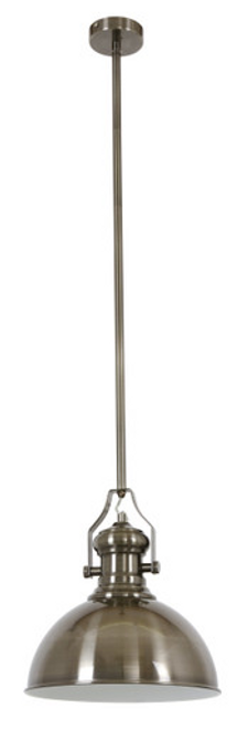 Antique nickel pendant with a dome-like shade Antique nickel pendant with a dome-like shade