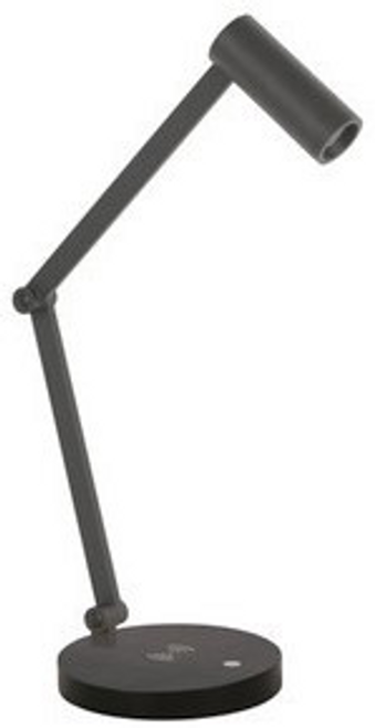 Black adjustable table lamp