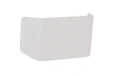 White curved wall light