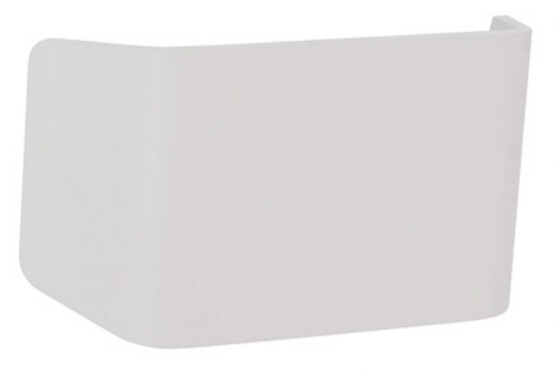 White curved wall light