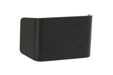 Black curved wall light