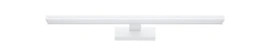 White 600mm vanity wall light with opal diffuser
