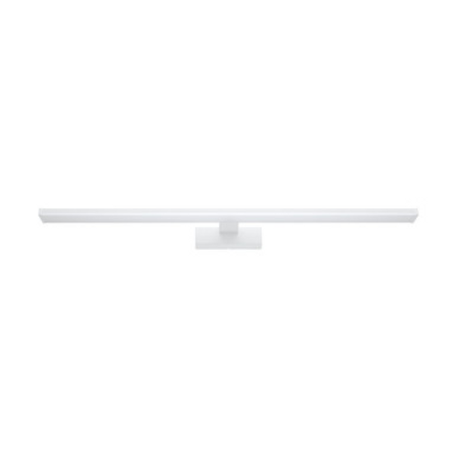 White 780mm vanity wall light with opal diffuser