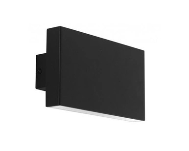 Black up/down wall light