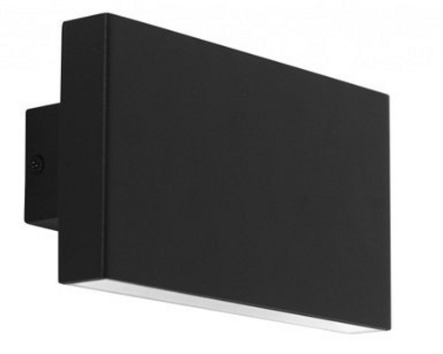 Black up/down wall light