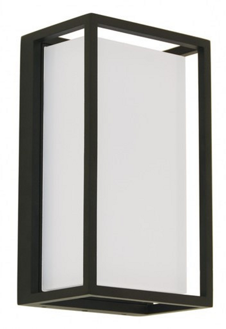 Black wall light with opal diffuser Black wall light with opal diffuser