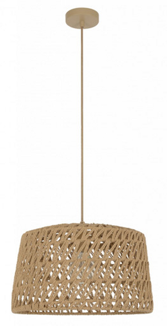 Natural woven 460mm pendant