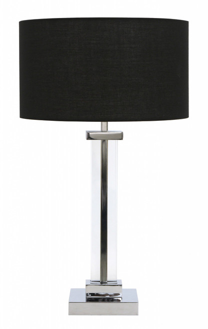 HOFFMAN TABLE LAMP CHROME/BLACK