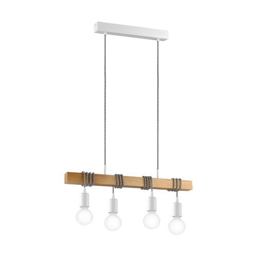 TOWNSHEND 4L PENDANT WHITE/OAK