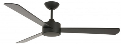 Black ceiling fan with 52" blades