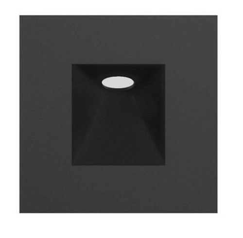 Square black steplight