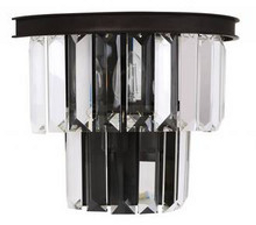 Oil rubbed bronze finish paired with K9 crystal Oil rubbed bronze finish paired with K9 crystal