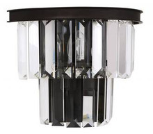 Oil rubbed bronze finish paired with K9 crystal