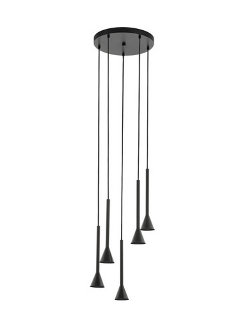 Cortaderas 5 Light Pendant Black Cortaderas 5 Light Pendant Black