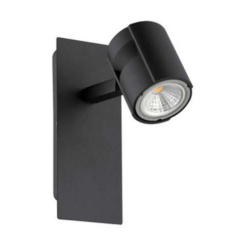 Black single spotlight Black single spotlight