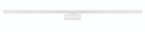 White 1200mm vanity wall light with opal diffuser White 1200mm vanity wall light with opal diffuser