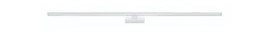 Chrome 1200mm vanity wall light with opal diffuser