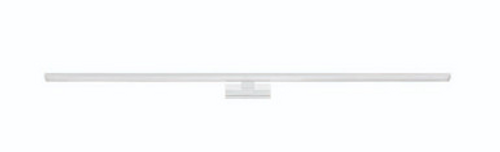 Chrome 1200mm vanity wall light with opal diffuser