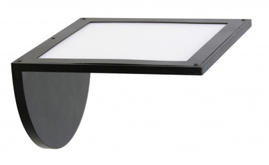 Black up or down wall light