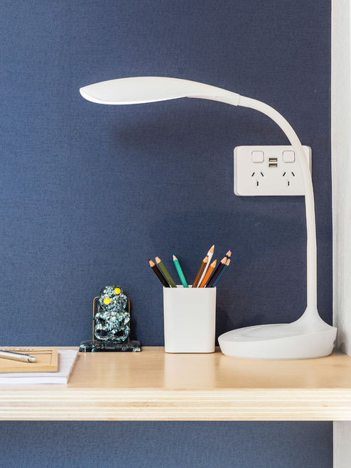 White adjustable LED table lamp White adjustable LED table lamp