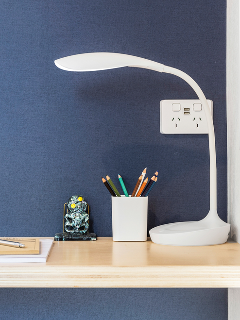 White adjustable LED table lamp