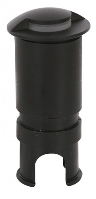 Textured black one-way inground deck light Textured black one-way inground deck light