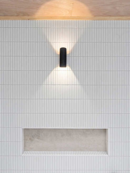 Matt black wall light with IP54 rating Matt black wall light with IP54 rating