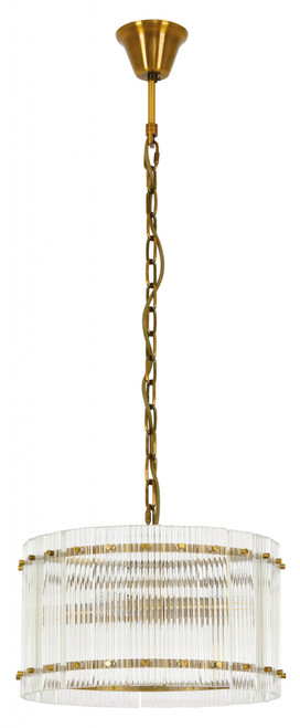 ABODE VERONA 4L PENDANT ANTIQUE BRASS
